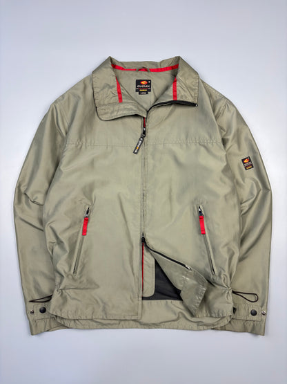 Vintage Energie Double Zip Khaki Green Track Jacket (L)