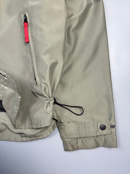 Vintage Energie Double Zip Khaki Green Track Jacket (L)