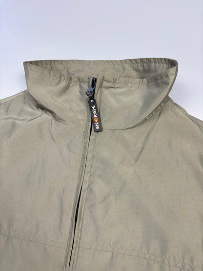 Vintage Energie Double Zip Khaki Green Track Jacket (L)