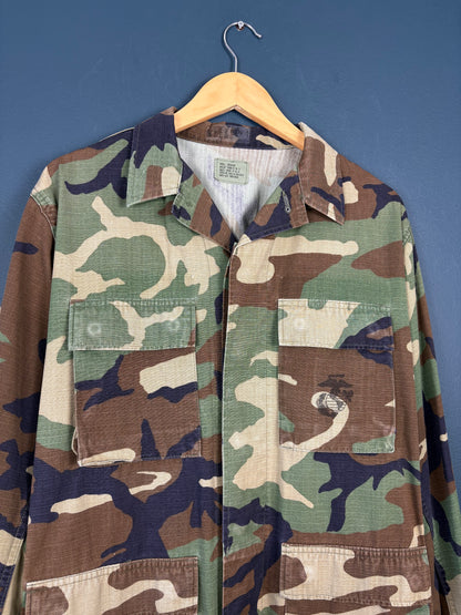 Vintage US Army Woodland Camoflauge Field Jacket (M)