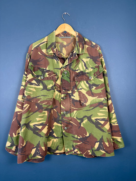 Vintage British Army DPM Woodland Camoflauge Field Jacket (L)