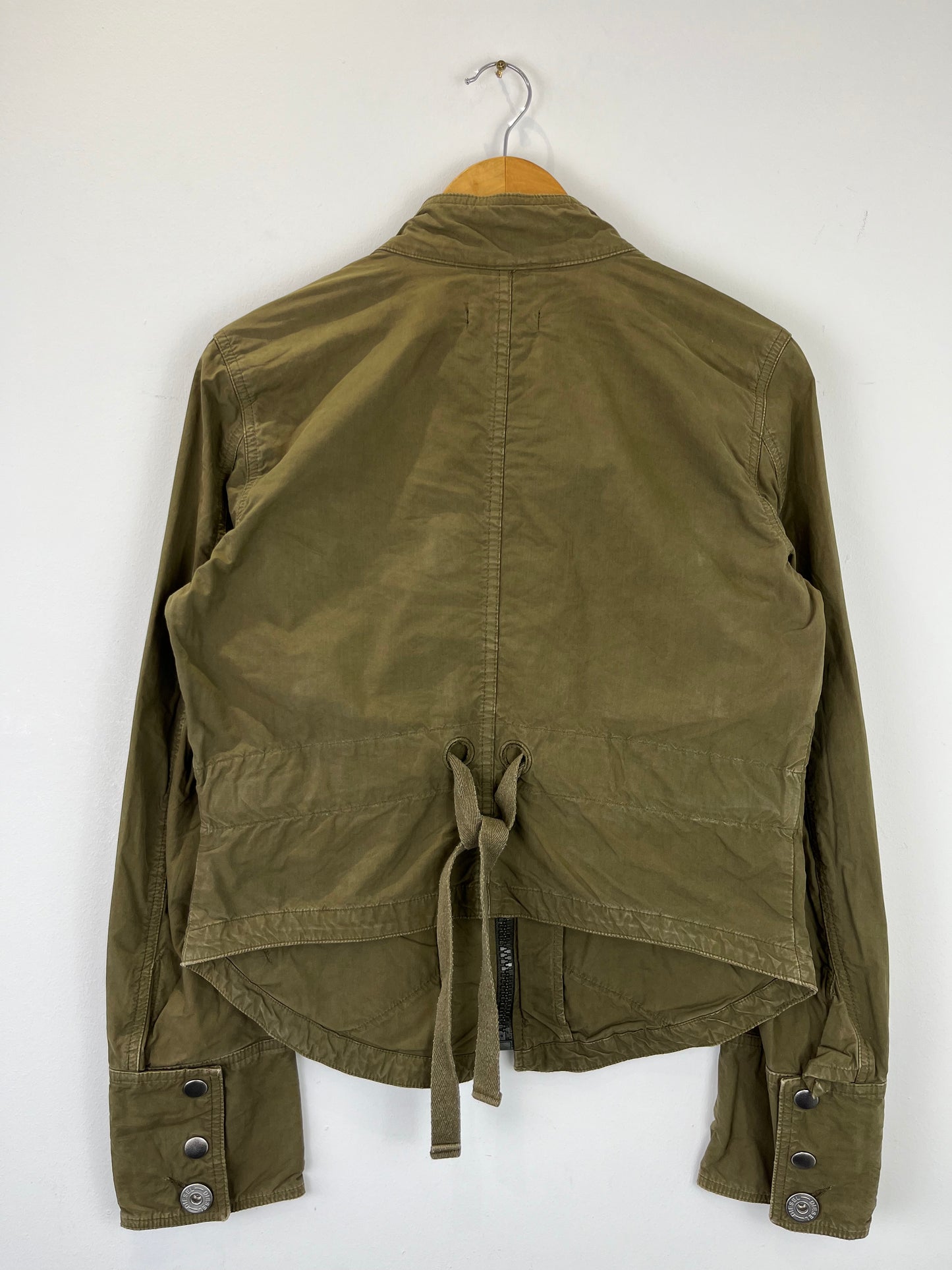 Vintage Diesel 90s Khaki Green Canvas Workwear Jacket (women's L)