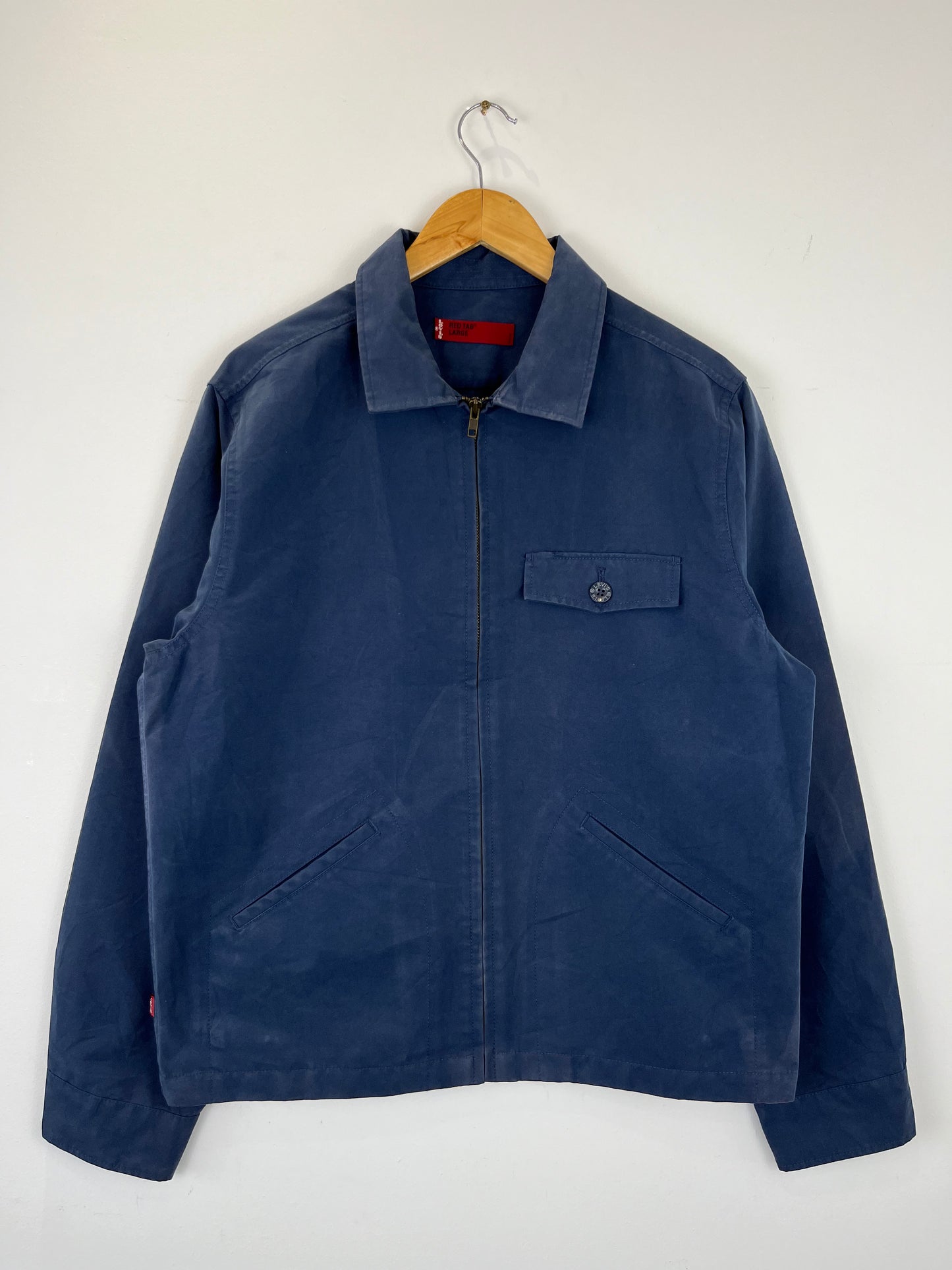 Vintage Levi's Red Tab Navy Blue Canvas Harrington Jacket (L)