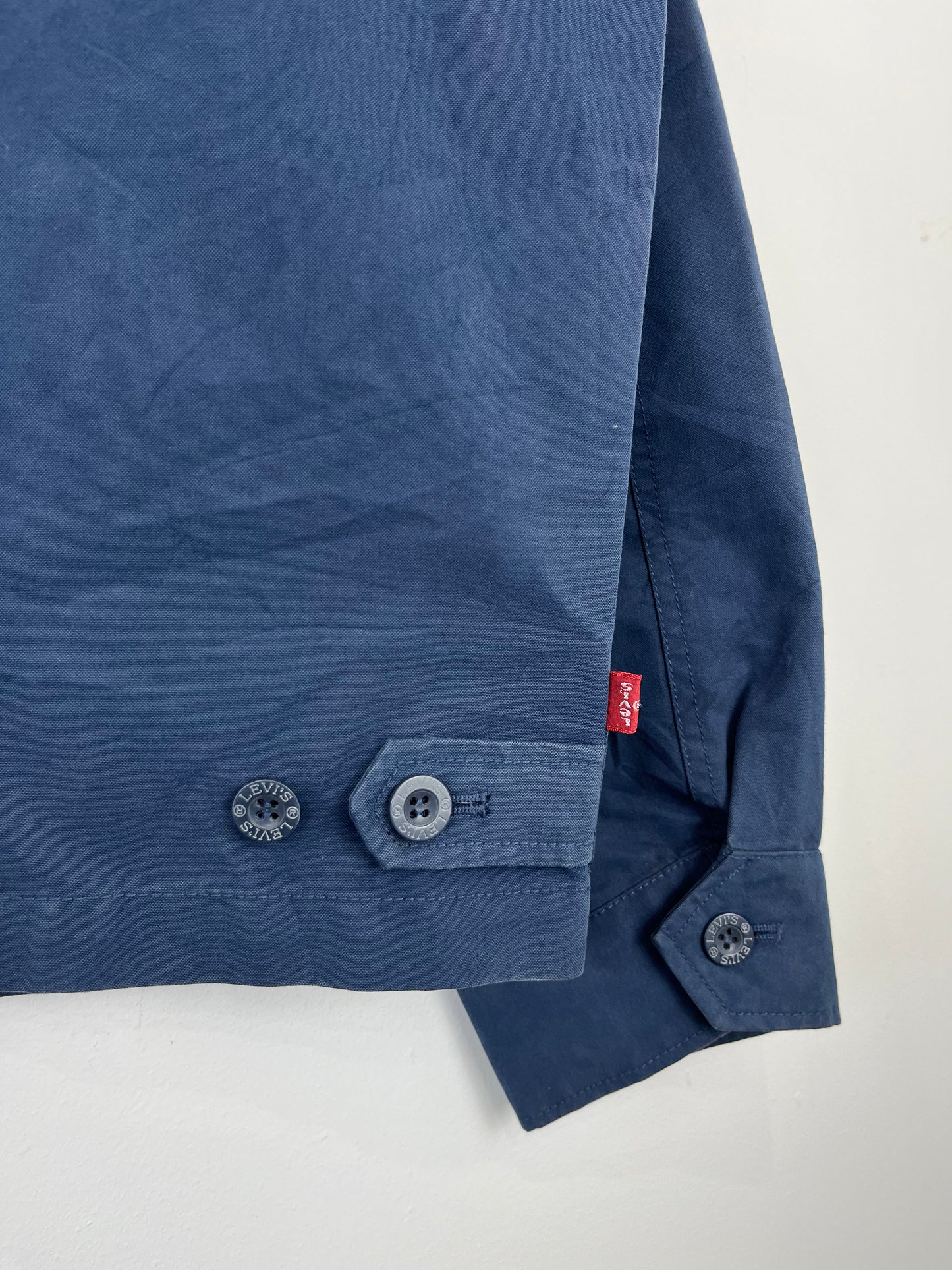 Vintage Levi's Red Tab Navy Blue Canvas Harrington Jacket (L)