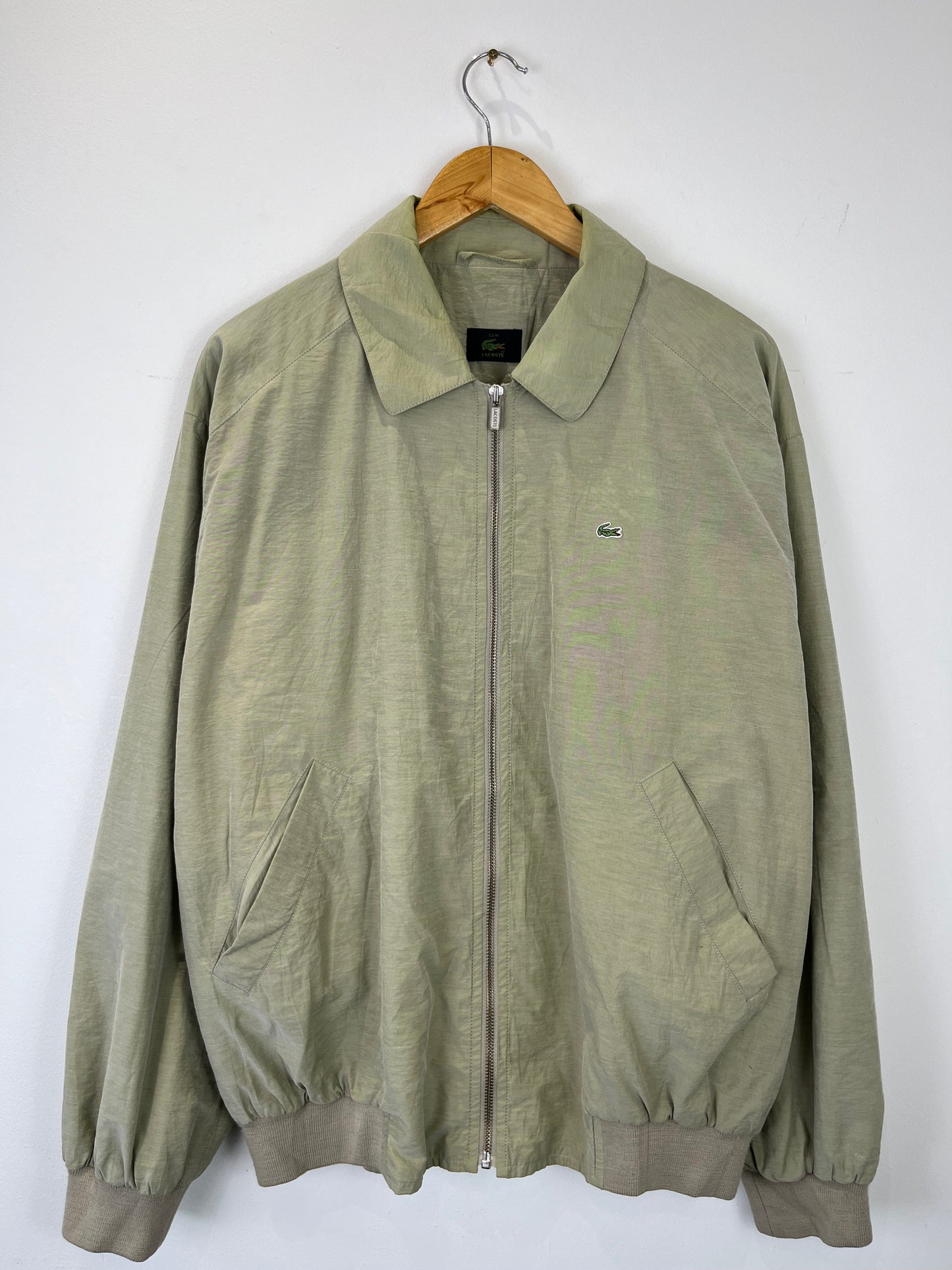 Vintage Lacoste 90s Beige / Cream Harrington Jacket (L)