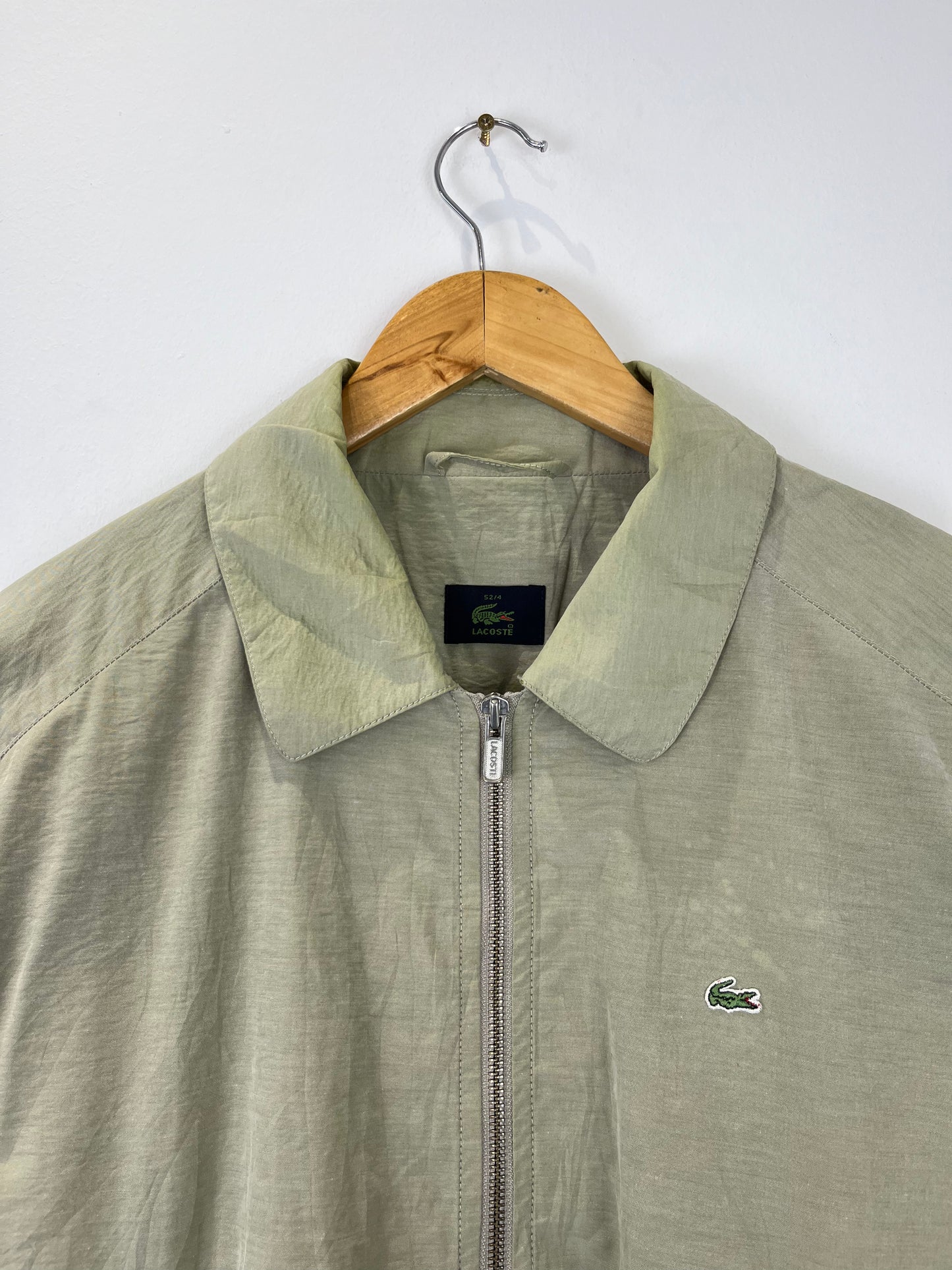 Vintage Lacoste 90s Beige / Cream Harrington Jacket (L)