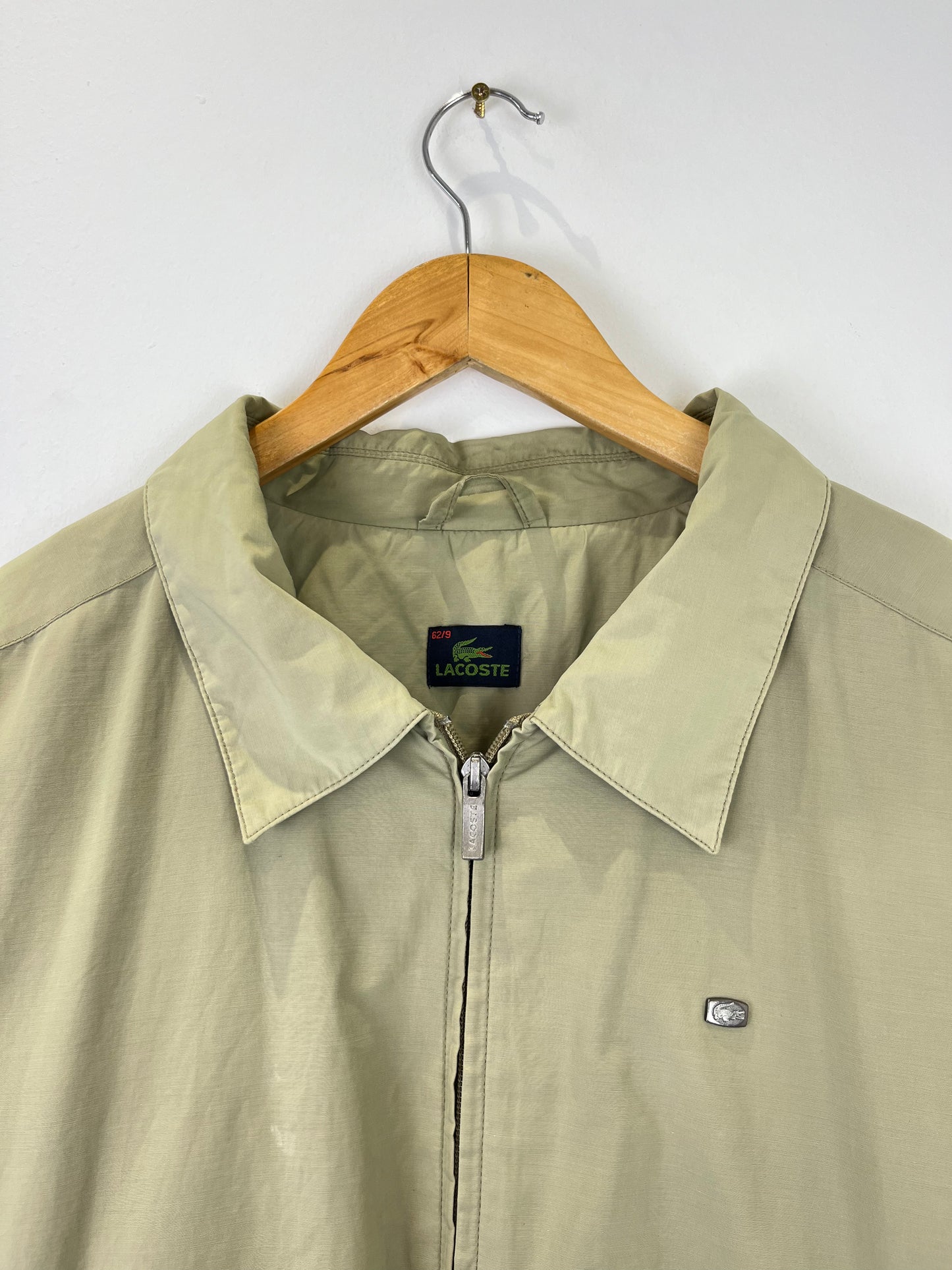 Vintage Lacoste 90s Beige / Cream Harrington Jacket (XL)