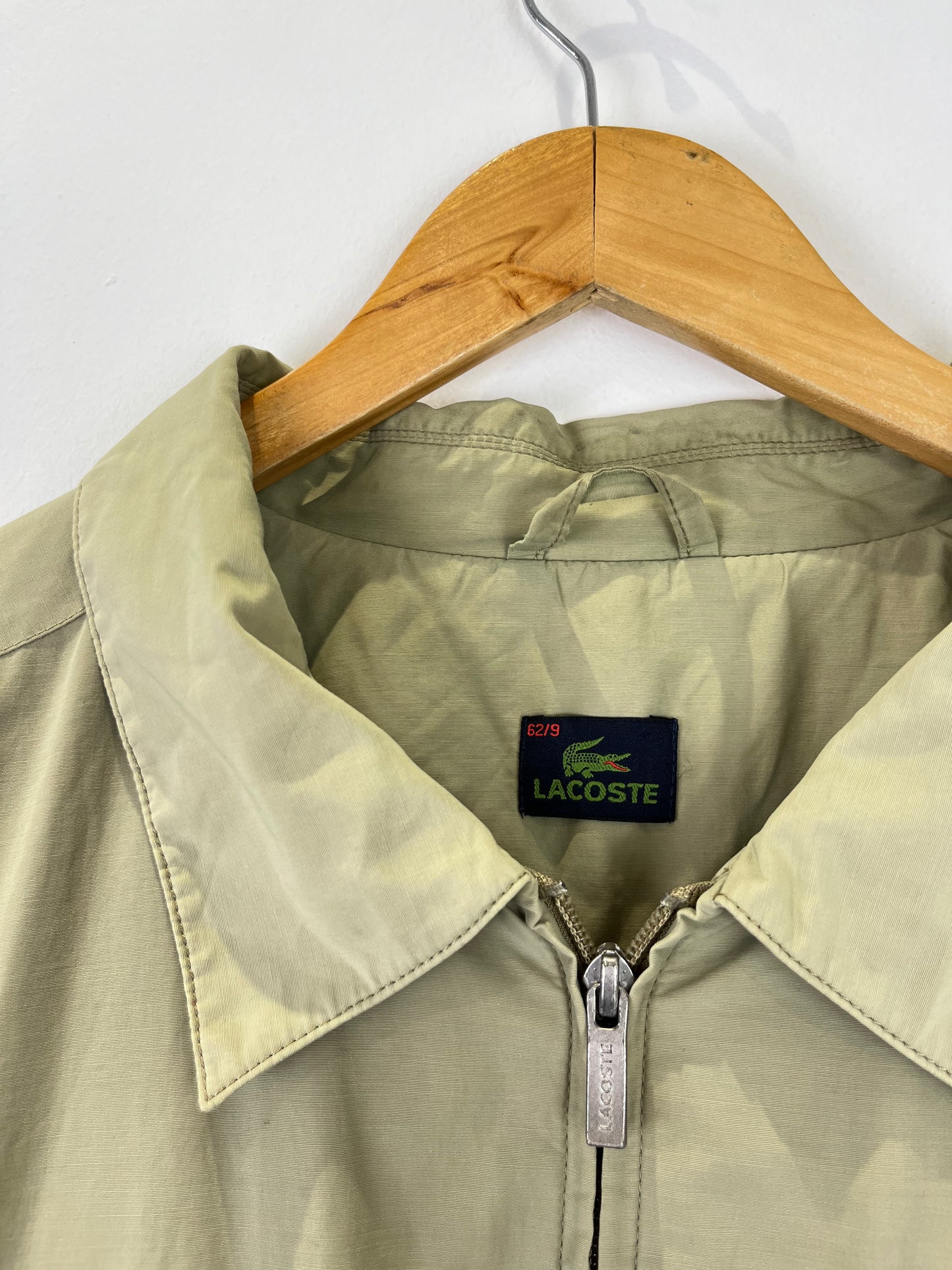 Vintage Lacoste 90s Beige / Cream Harrington Jacket (XL)