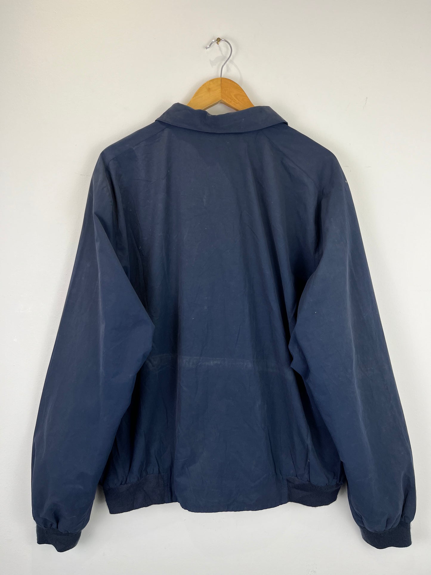 Vintage Lacoste 90s Navy Blue Harrington Jacket (XL)