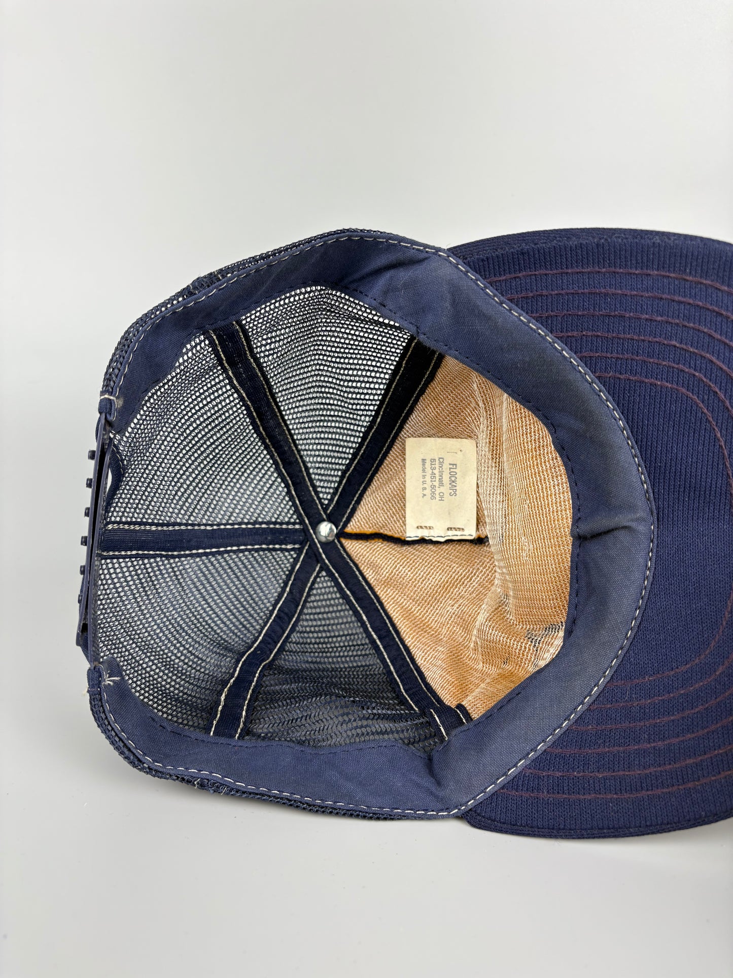 Vintage American Veterans Navy Blue Trucker Hat