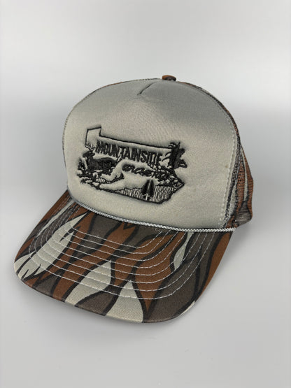 Vintage American Grey Camo Trucker Hat