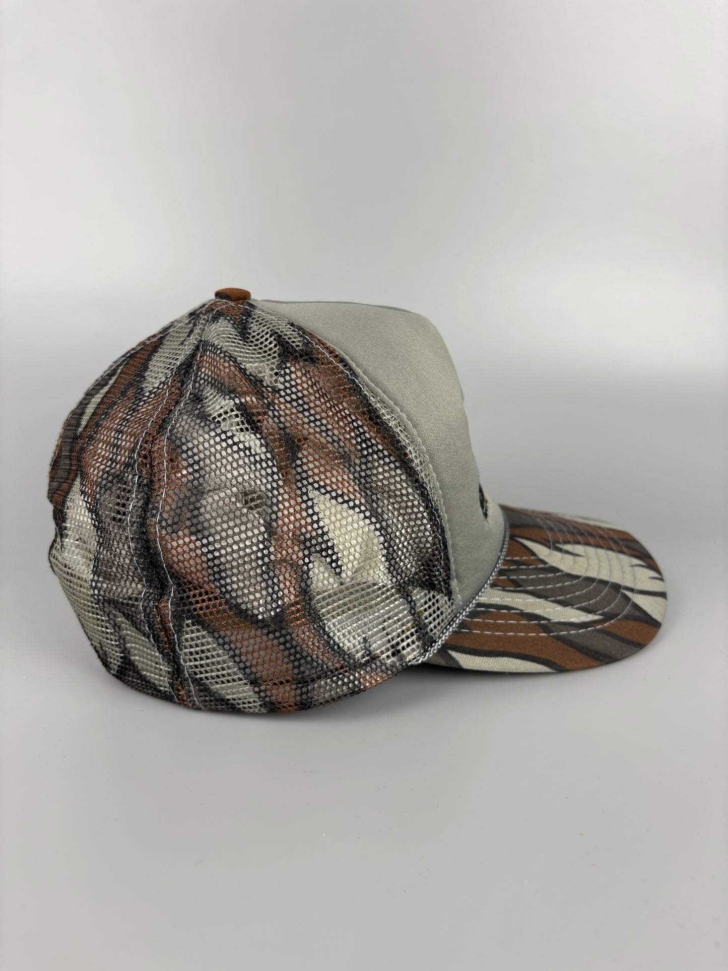 Vintage American Grey Camo Trucker Hat