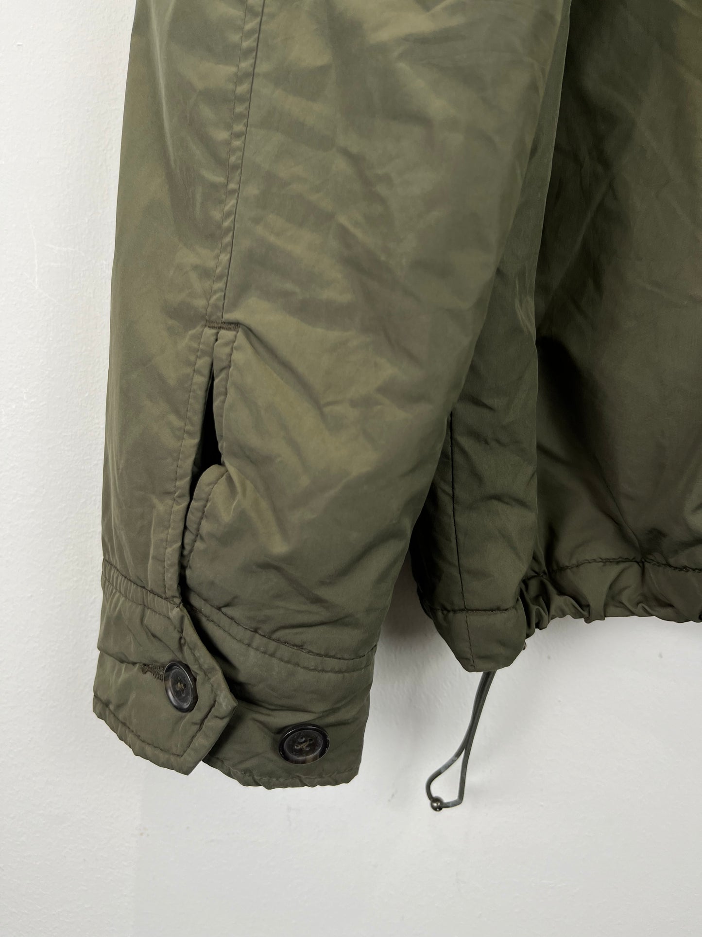 Vintage Ralph Lauren Khaki Green Hooded Jacket (L)