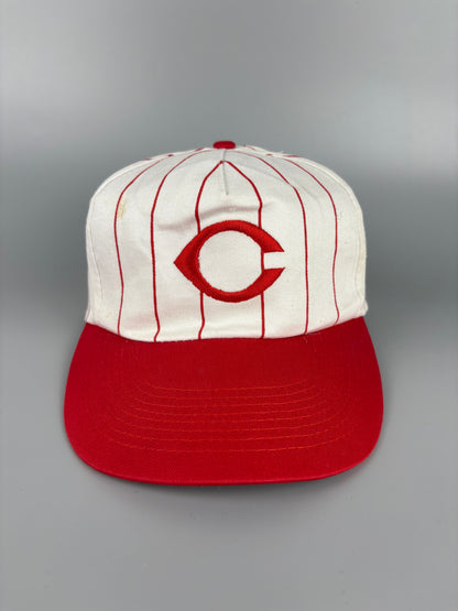 Vintage Cincinnati Reds Stripe Baseball Cap