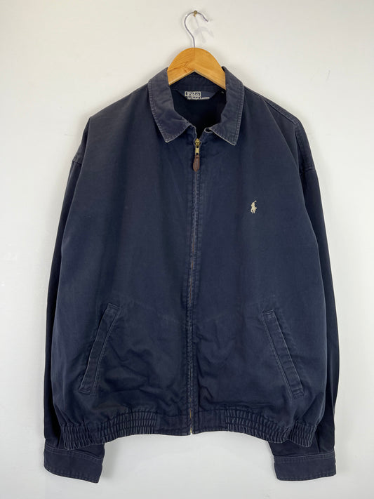 Vintage Ralph Lauren Navy Blue Harrington Jacket (XL)