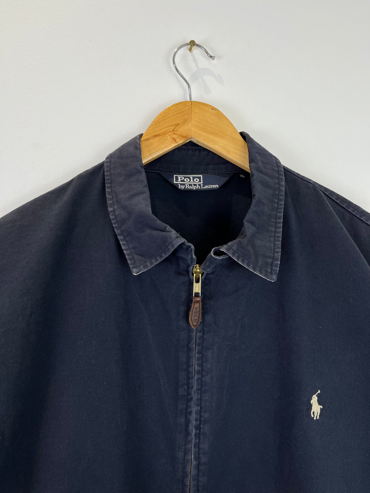 Vintage Ralph Lauren Navy Blue Harrington Jacket (XL)