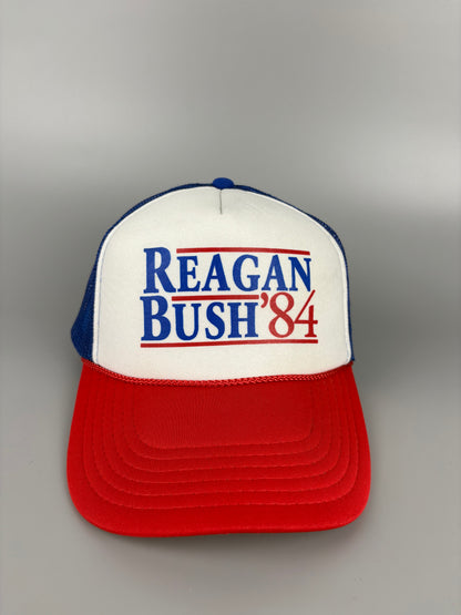 Vintage 1984 Presidential Election Trucker Hat