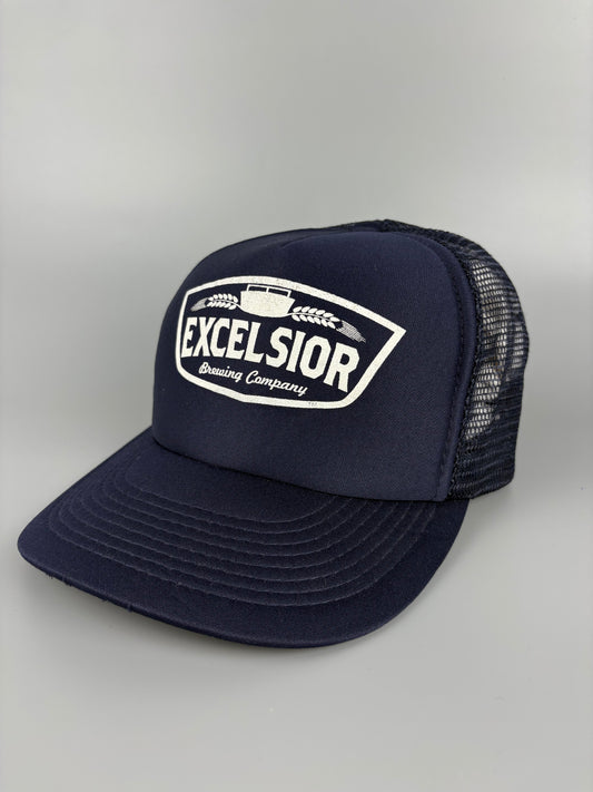 Vintage American Navy Blue Trucker Hat