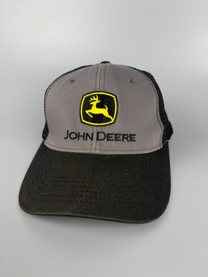 Vintage John Deere Hunting Grey Trucker Hat