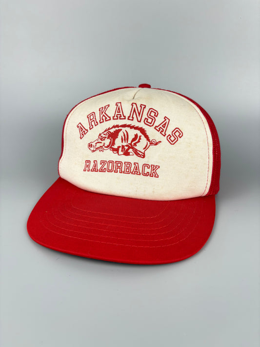 Vintage Razorbacks Red Trucker Hat