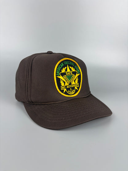 Vintage American Dark Brown Trucker Hat