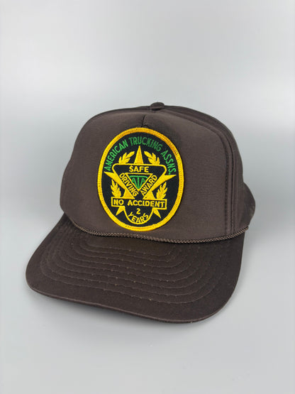 Vintage American Dark Brown Trucker Hat