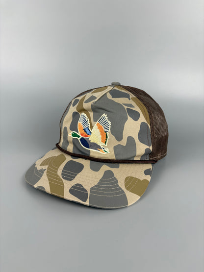 Vintage Duck Camo Trucker Hat
