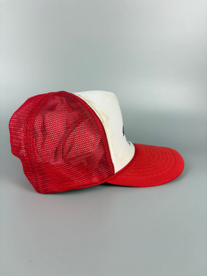 Vintage Auto Parts Red Trucker Hat