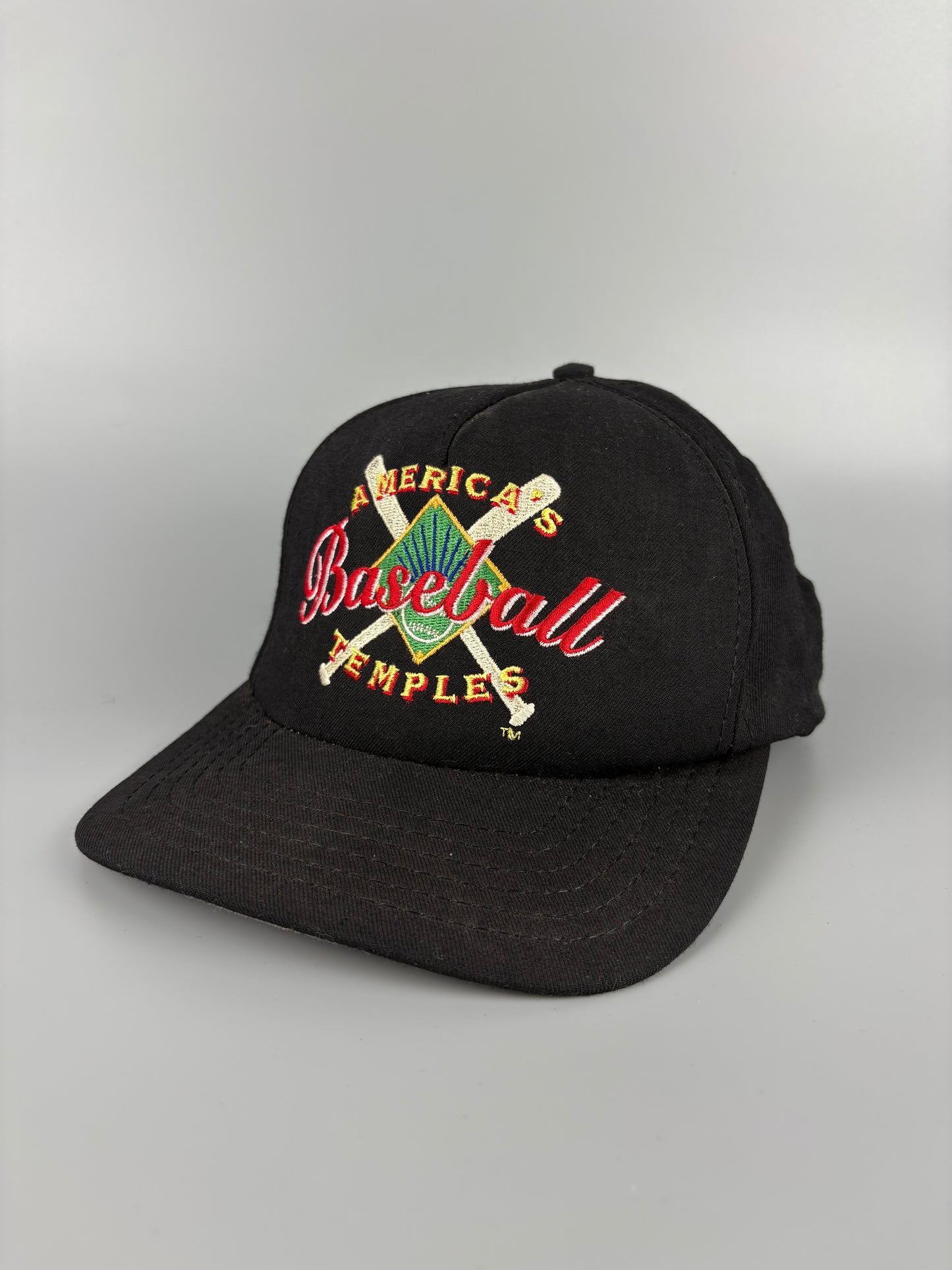 Vintage American Baseball Black Trucker Hat