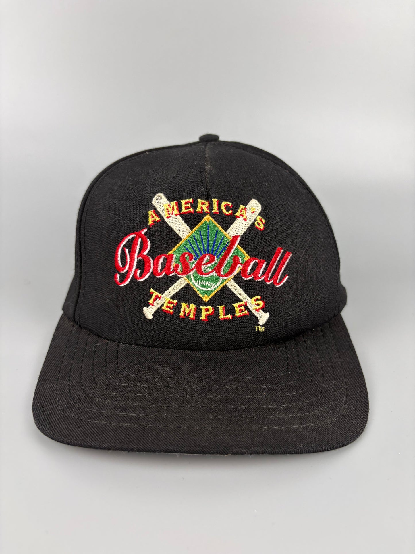Vintage American Baseball Black Trucker Hat