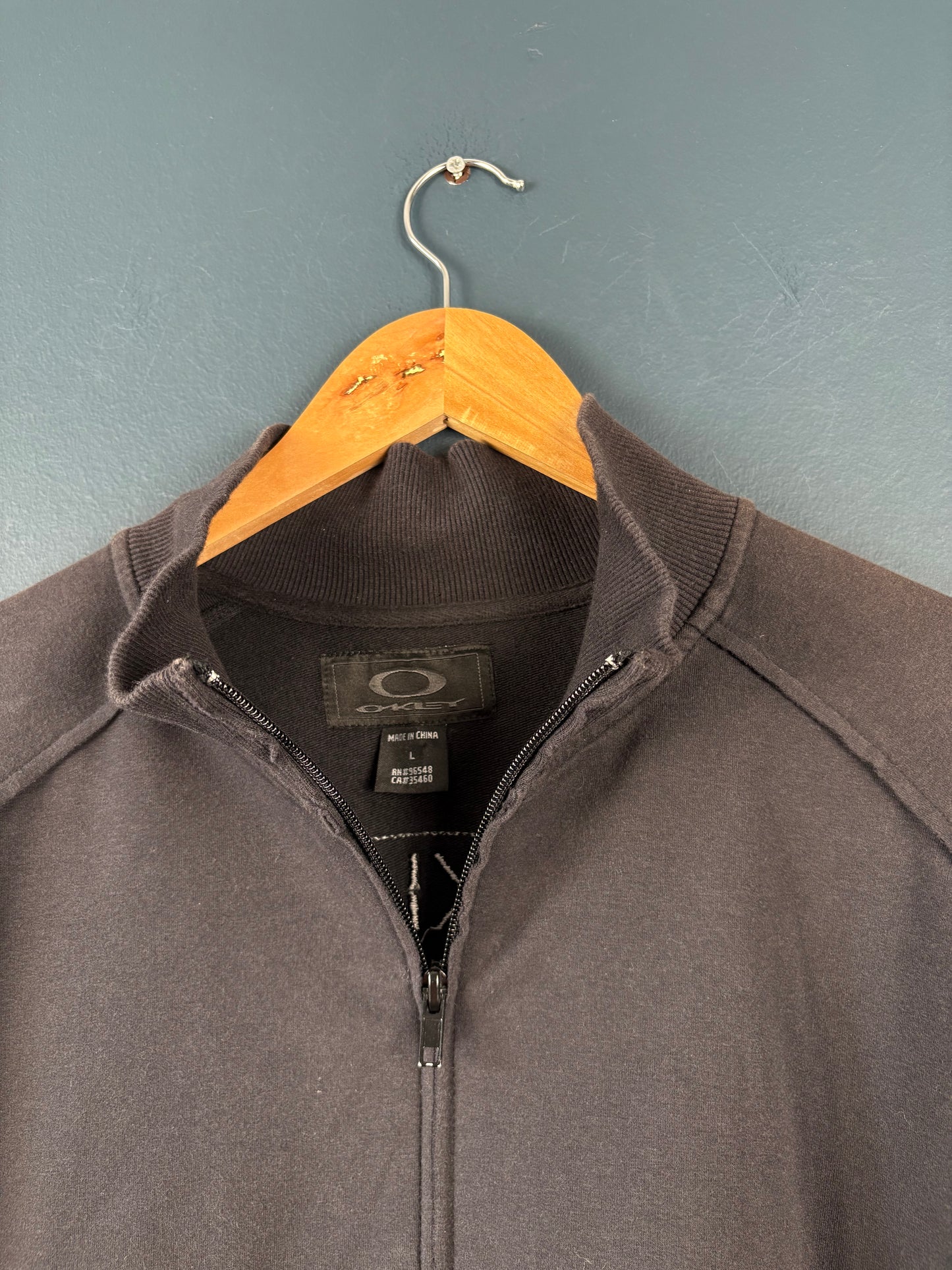 Vintage 90s Oakley Cotton Zip-up Track Top (L)
