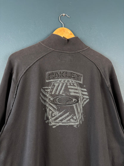 Vintage 90s Oakley Cotton Zip-up Track Top (L)