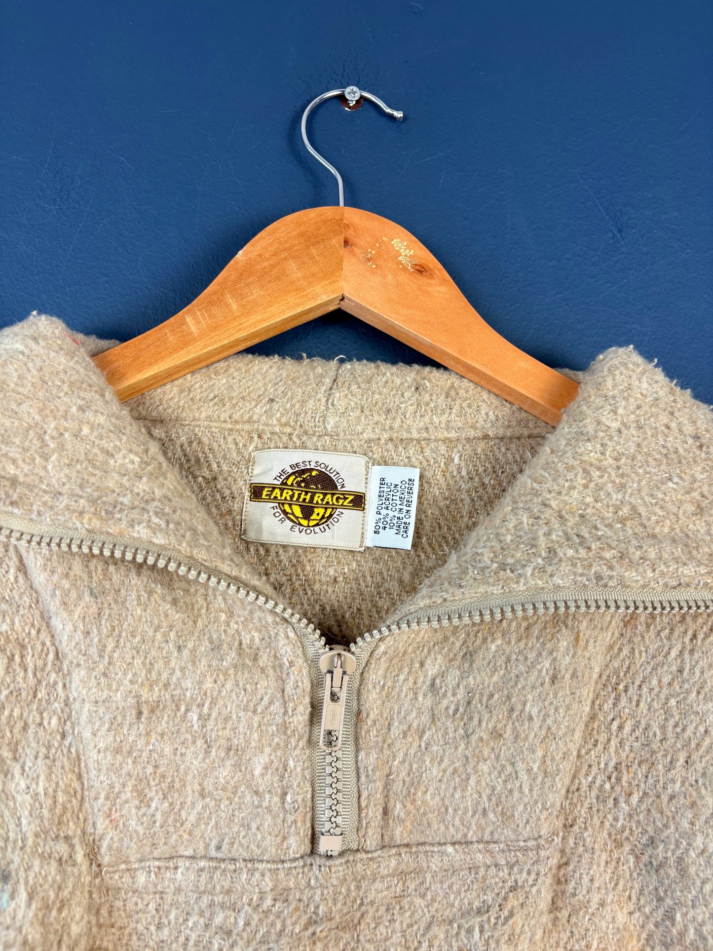 Vintage 80s Earth Ragz Mexican Cotton Pullover Top (XL)