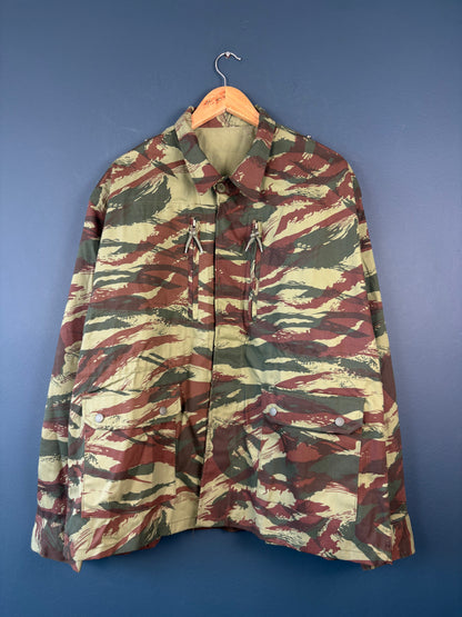 Vintage 90s French Army Lizard Camouflage Field Jacket (XL)
