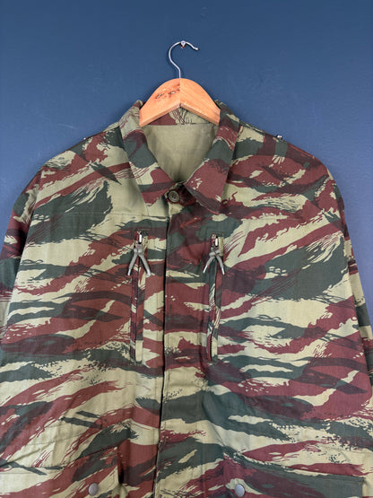 Vintage 90s French Army Lizard Camouflage Field Jacket (XL)