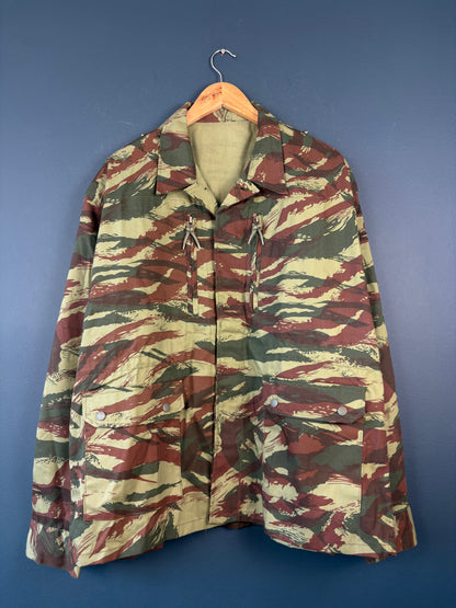Vintage 90s French Army Lizard Camouflage Field Jacket (XL)