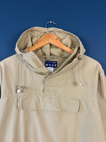 Vintage 90s Active Wear Cotton Pullover Smock Jacket (M)
