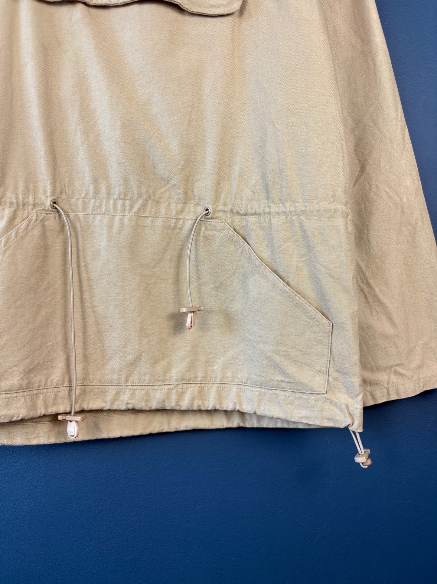 Vintage 90s Active Wear Cotton Pullover Smock Jacket (M)
