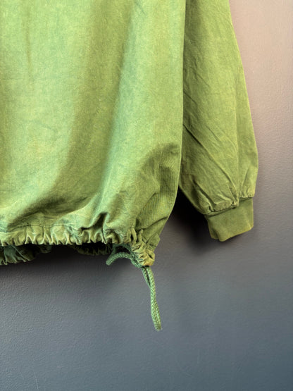 Vintage 80s European Green Pullover Smock Jacket (XL)