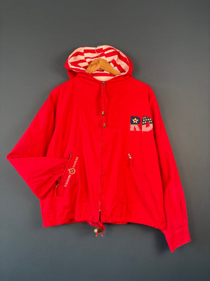 Vintage 90s US Marine Martime Red Zip Up Smock Jacket (M)