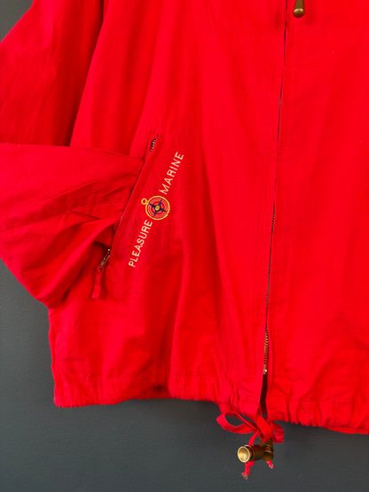 Vintage 90s US Marine Martime Red Zip Up Smock Jacket (M)