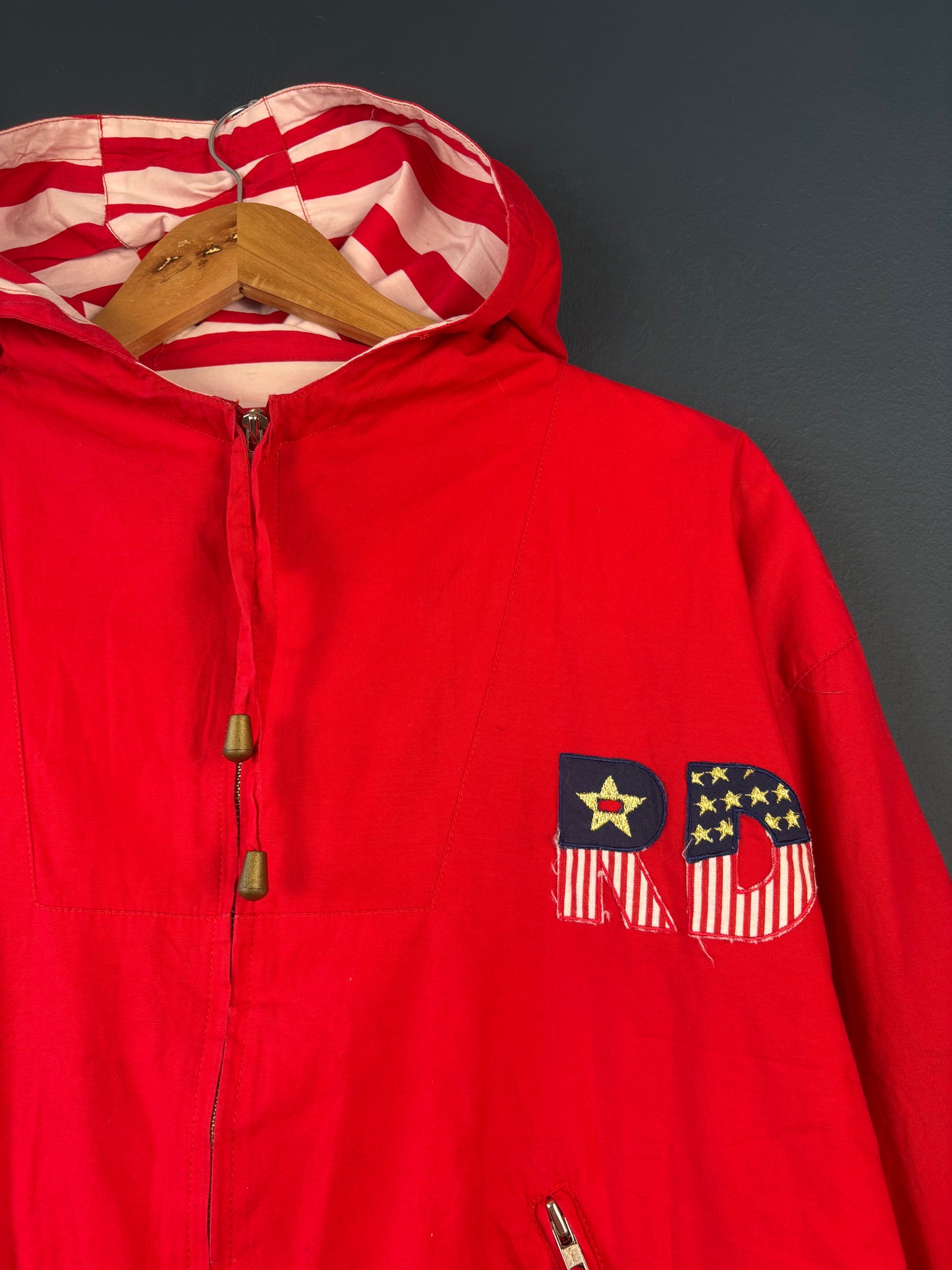 Vintage 90s US Marine Martime Red Zip Up Smock Jacket (M)