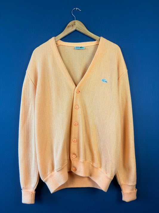 Vintage 90s Lacoste Chemise Coral Knit Cardigan (L)