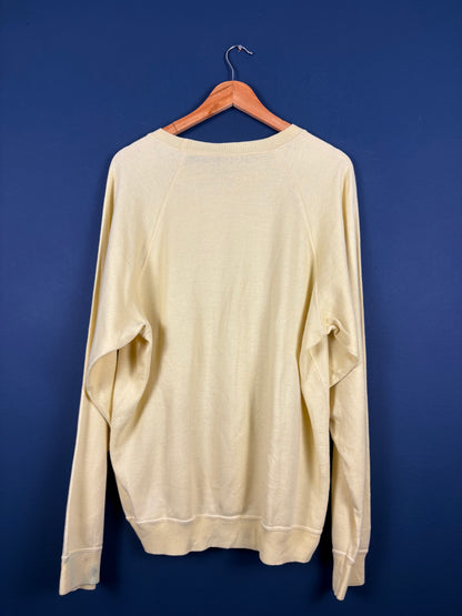 Vintage 90s New York Bronx Henley Graphic Sweatshirt (L)