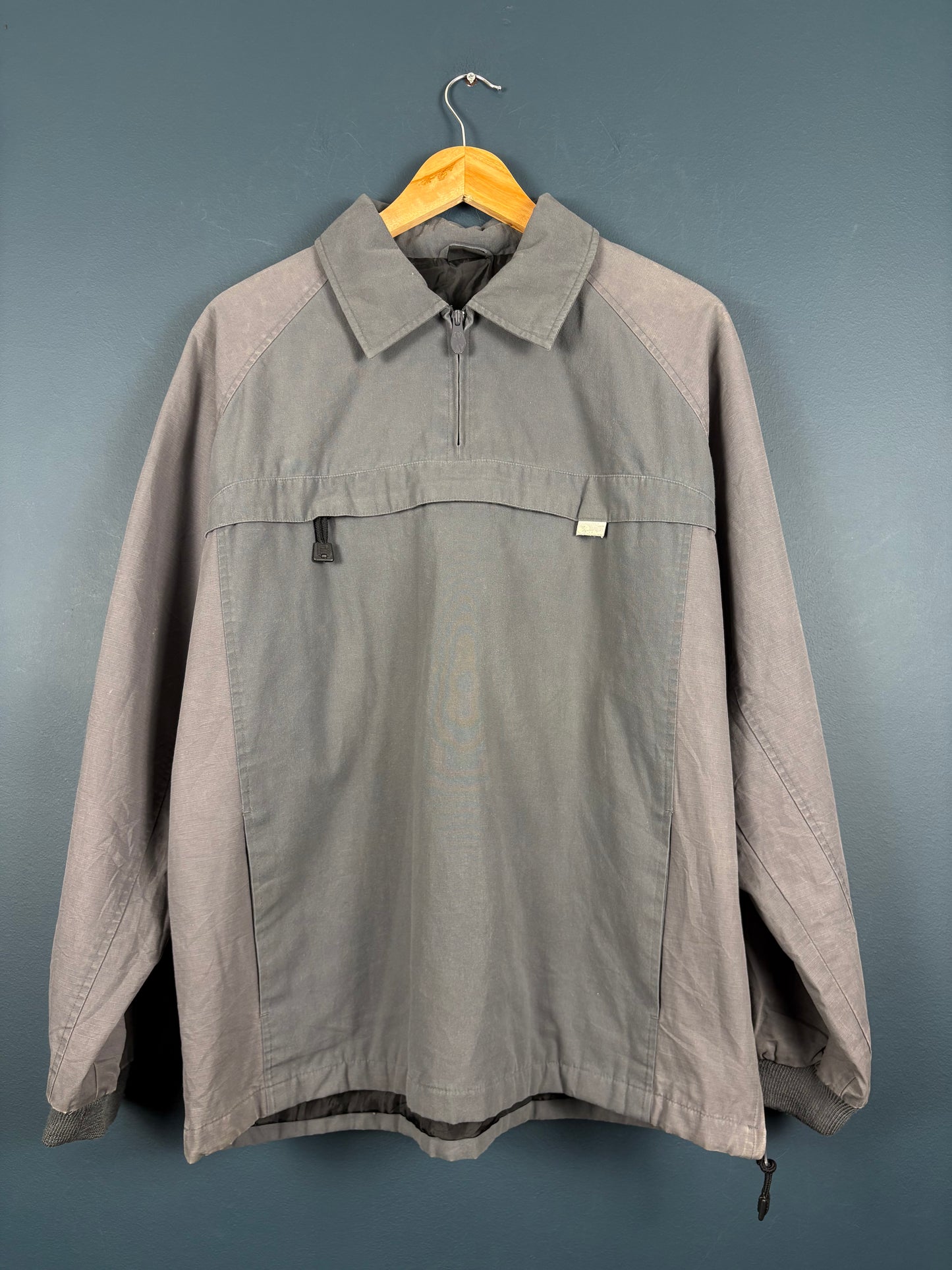 Vintage 90s Quarter Zip Pullover Workwear Jacket (L)
