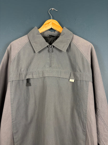 Vintage 90s Quarter Zip Pullover Workwear Jacket (L)