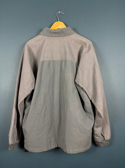 Vintage 90s Quarter Zip Pullover Workwear Jacket (L)