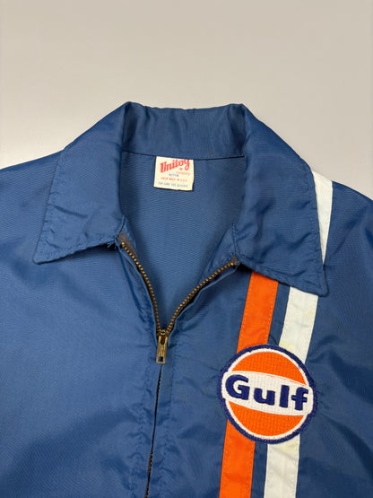 Vintage 1970s Gulf Gasoline Talon Zipper Jacket (M)