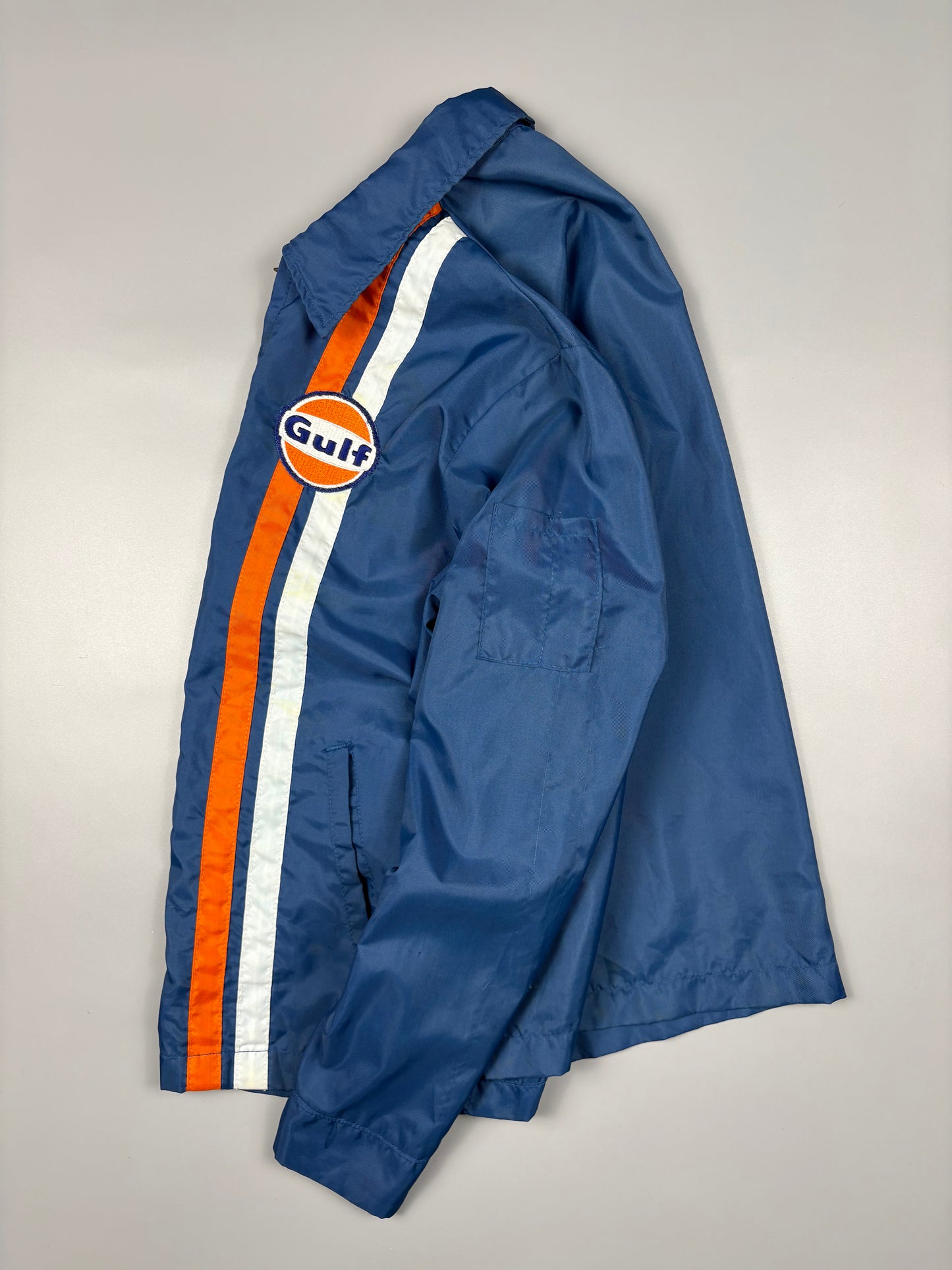 Vintage 1970s Gulf Gasoline Talon Zipper Jacket (M)