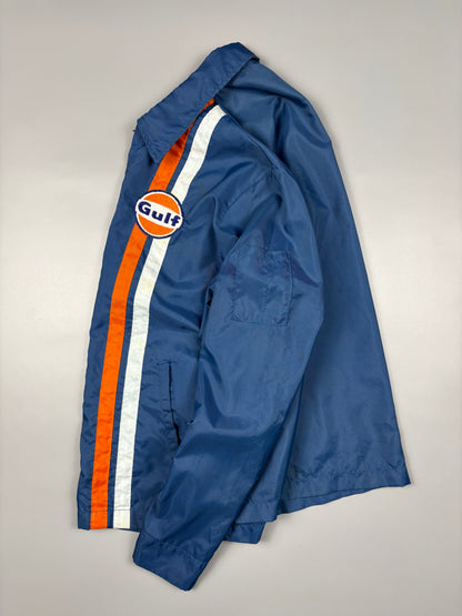 Vintage 1970s Gulf Gasoline Talon Zipper Jacket (M)